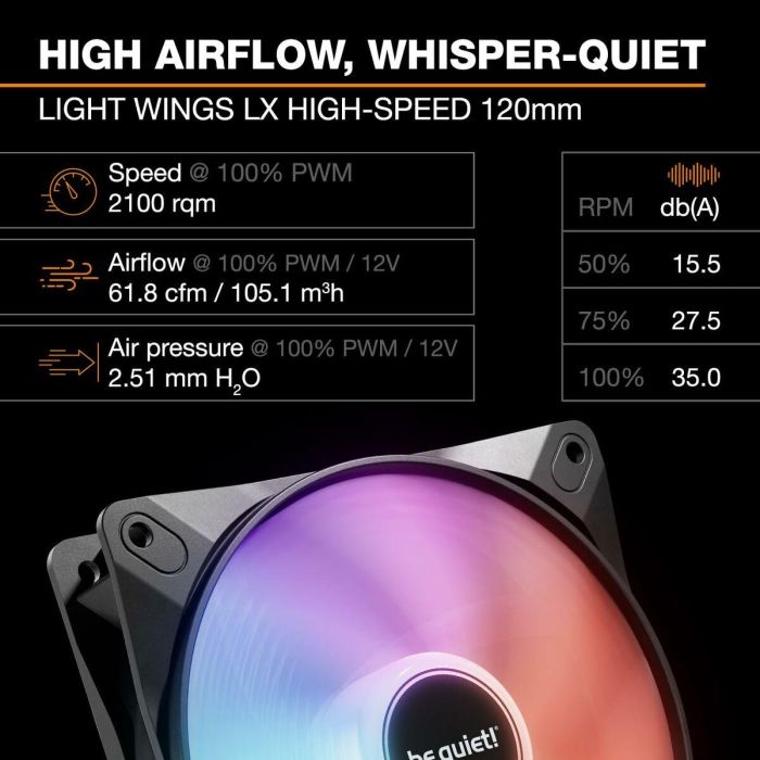 be quiet! PURE Loop 3 LX 240mm Refrigeración Líquida para CPU, Sockets Intel LGA1700/AM5, Silenciosa, Negro 6 be quiet! PURE Loop 3 LX 240mm Refrigeración Líquida para CPU, Sockets Intel LGA1700/AM5, Silenciosa, Negro 6