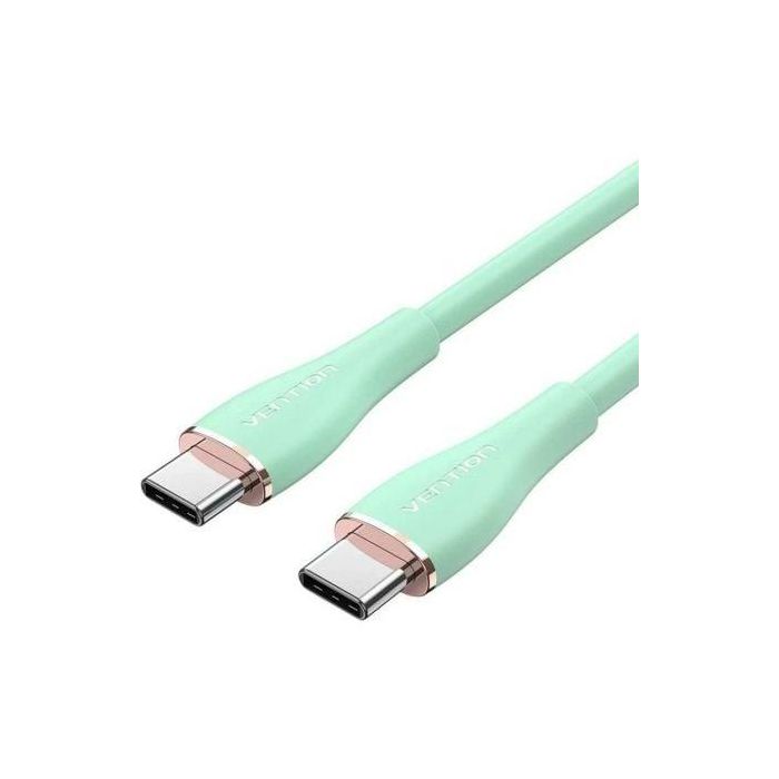 Vention TAWGF Cable USB 2.0 Tipo-C Macho a Tipo-C Macho PD 100W, 480Mbps, 1m, Verde