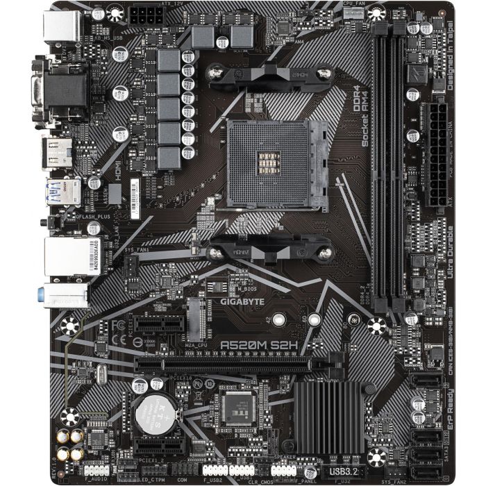 Gigabyte Placa Base A520M S2H Socket AM4 Micro ATX 1