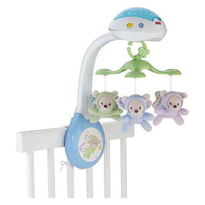 Fisher-Price Móvil Musical Ositos Voladores con Luz y Sonido para Bebés 1 Fisher-Price Móvil Musical Ositos Voladores con Luz y Sonido para Bebés 1