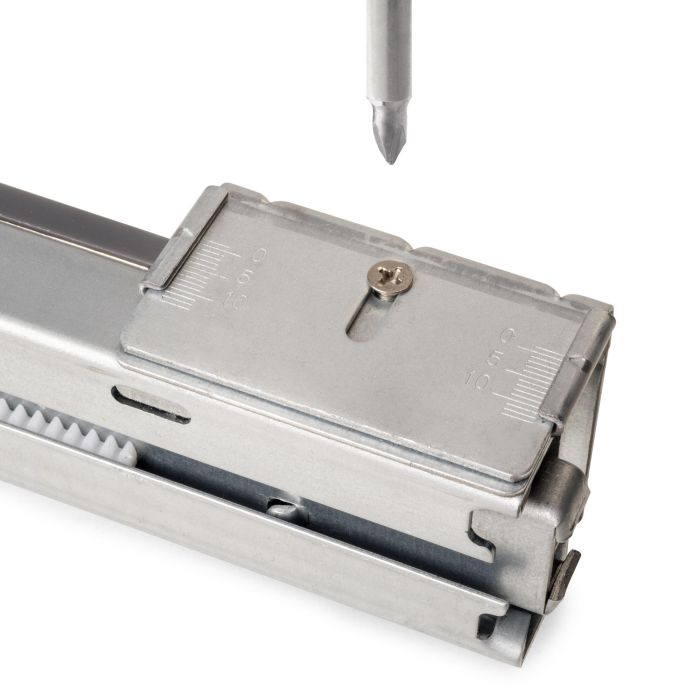 Emuca Bastidor con guías de cierre suave y extracción total para accesorios de armario Quartz, 937-963mm, Aluminio y Plástico, Titanio 16