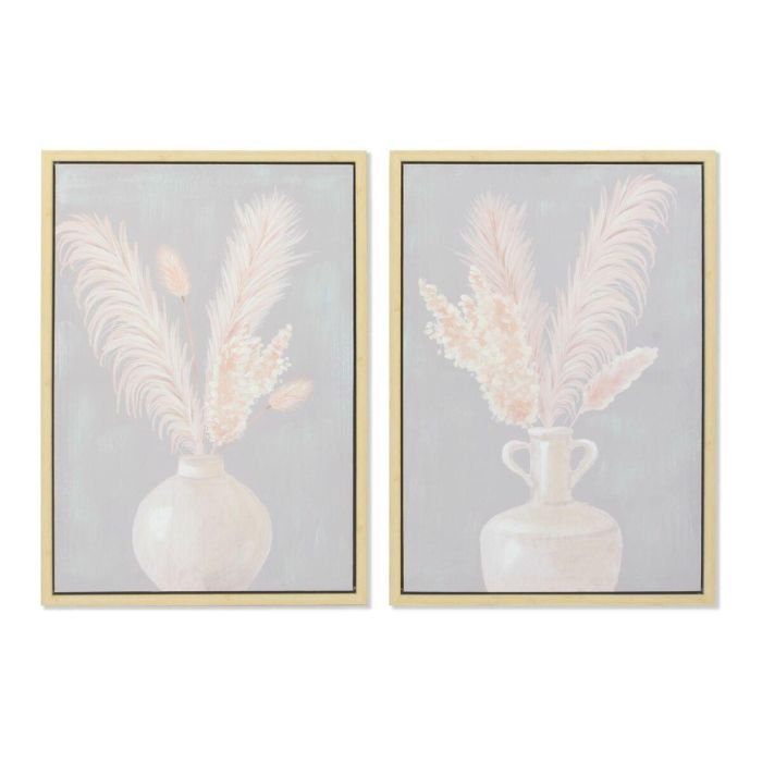 Cuadro Shabby DKD Home Decor Gris Beige 4 x 70 x 50 cm (2 Unidades) 1 Cuadro Shabby DKD Home Decor Gris Beige 4 x 70 x 50 cm (2 Unidades) 1