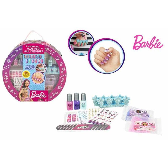 Sets de manicura y pedicura Barbie Sparkling 25,5 x 25 x 5 cm Estuche