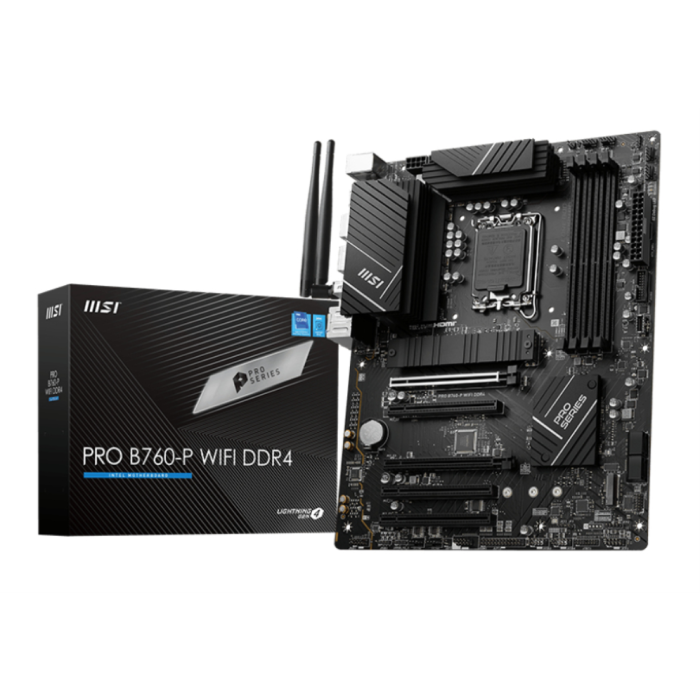 MSI PRO B760-P WiFi DDR4 Placa Base ATX LGA 1700, con WiFi, Bluetooth y Ethernet 2.5G
