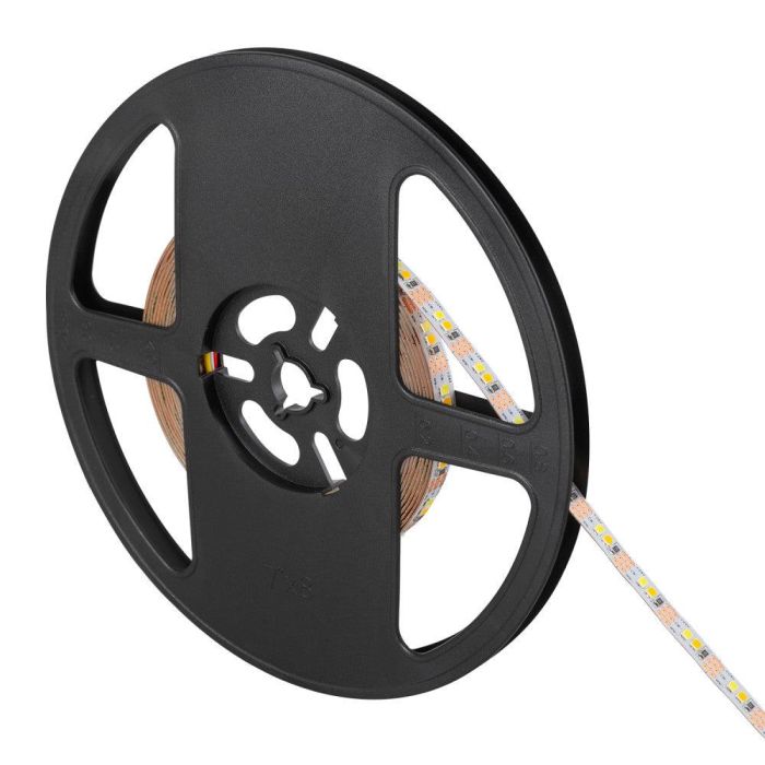 SKY-FSL2835-120-CCT Tira LED Flexible SMD 2835 CCT 24V, 5 Metros, 12W/m, 1200Lm/m IP20 Autoadhesiva 3M para Iluminación Decorativa 3