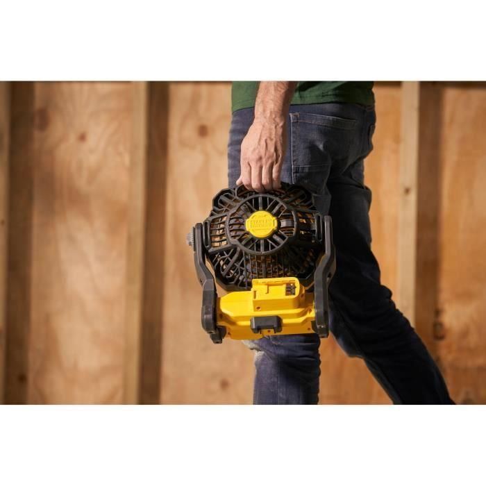 Ventilador - STANLEY - SFMCE001B-XJ - 3 velocidades - 1100 m3/h - 8h de autonomía 2 Ventilador - STANLEY - SFMCE001B-XJ - 3 velocidades - 1100 m3/h - 8h de autonomía 2