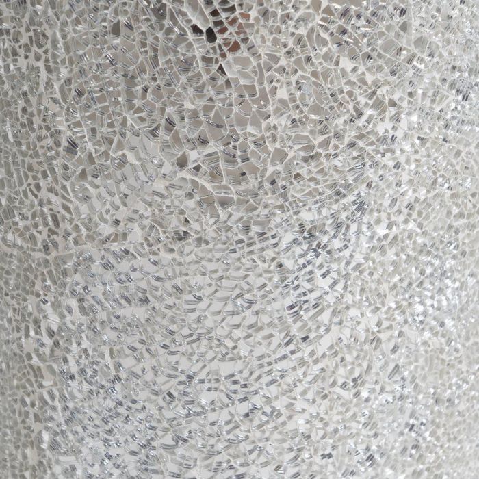 Jarrón Blanco Fibra de Vidrio Decoración 34 X 34 X 127 cm