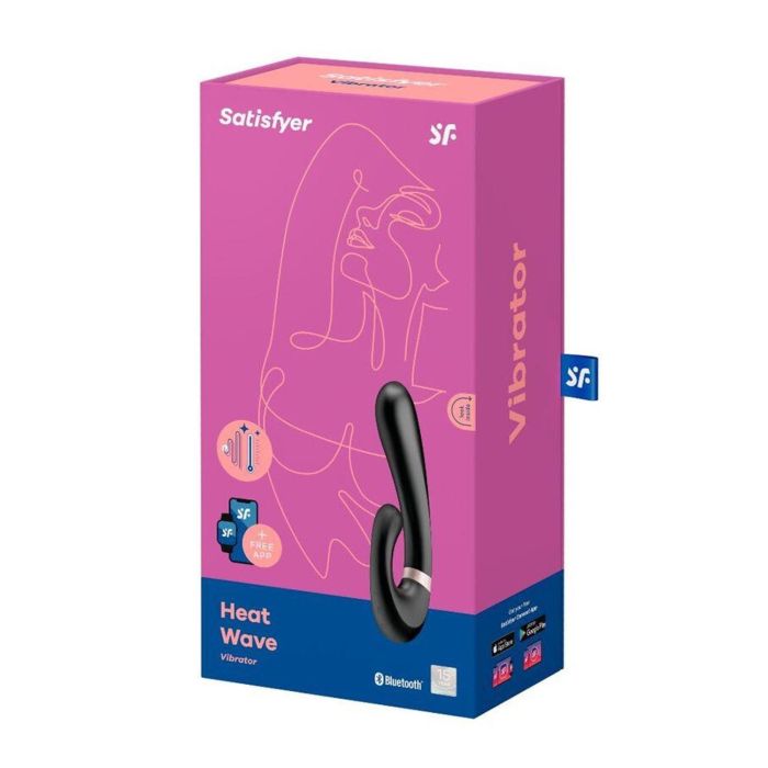 Satisfyer Heat wave vibrador negro negro con app Satisfyer Heat wave vibrador negro negro con app