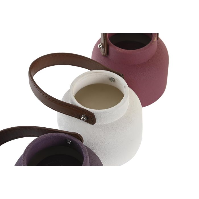 DKD Home Decor Vela Urban de Cera con Asa, Colores Surtidos (Lila, Blanco, Burdeos), 445g, 12x21x12 cm (Pack 6 Unidades) 2 DKD Home Decor Vela Urban de Cera con Asa, Colores Surtidos (Lila, Blanco, Burdeos), 445g, 12x21x12 cm (Pack 6 Unidades) 2