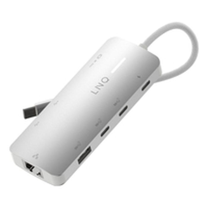 Hub USB Linq Byelements LQ49081 Blanco Gris 15