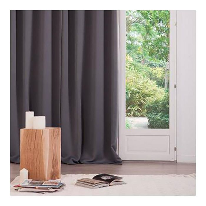 Pack 2 unid. cortina ocultación gris 135x240cm 1 Pack 2 unid. cortina ocultación gris 135x240cm 1