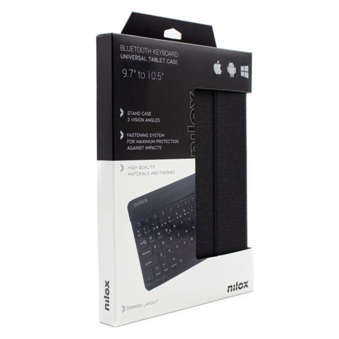 Nilox Funda con Teclado Bluetooth para Tablet 9.7" a 10.5" Universal Negra 5