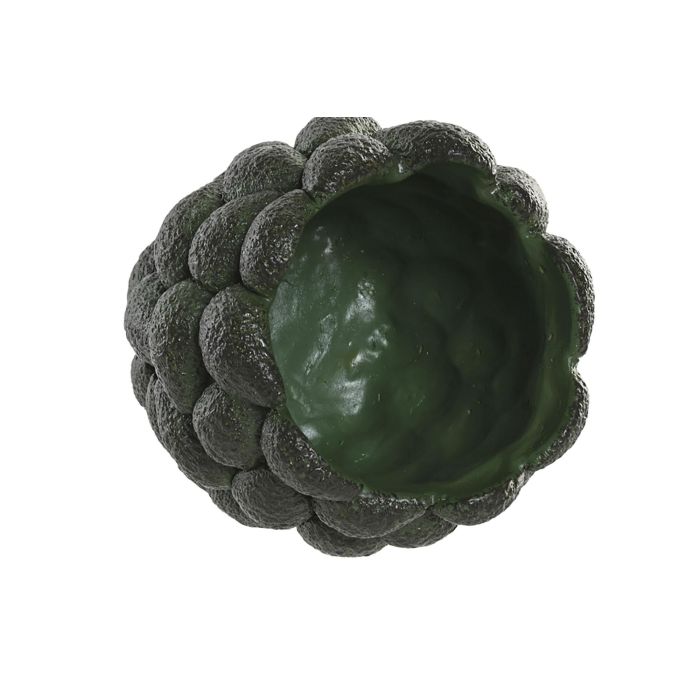 DKD Home Decor Avocados25 Jarrón Tropical Verde Cemento 18 x 17 x 18 cm (4 Unidades) 1