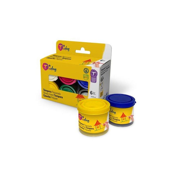 Tempera Tcolors 40 Ml Estuche De 6