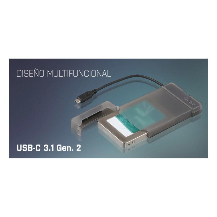 I-TEC Carcasa Externa Disco Duro SSD 2.5 Pulgadas USB-C 3.1 Gen 2 Negro 10 Gbit/s