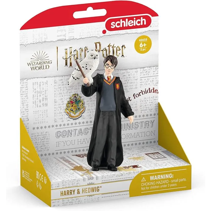 Schleich SCH42633 Set de Figuras Coleccionables Harry y Hedwig de la Gama Harry Potter 2