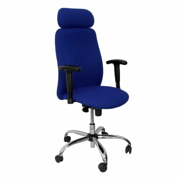 Silla de Oficina con Cabecero Fuente P&C BALI229 Azul Silla de Oficina con Cabecero Fuente P&C BALI229 Azul