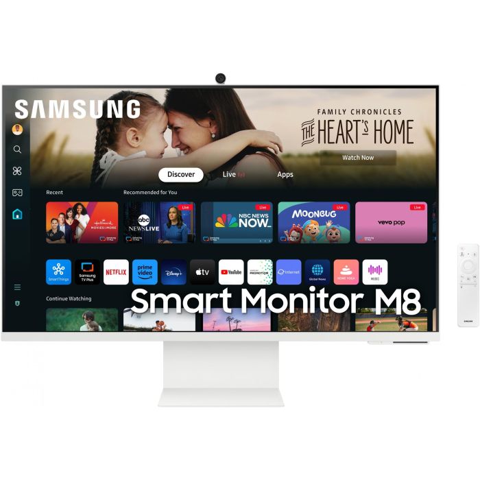 Samsung S32DM801UU M80D Smart Monitor 32" 4K Ultra HD LED 4ms Blanco con Tizen, Cámara y USB-C 0 Samsung S32DM801UU M80D Smart Monitor 32" 4K Ultra HD LED 4ms Blanco con Tizen, Cámara y USB-C 0