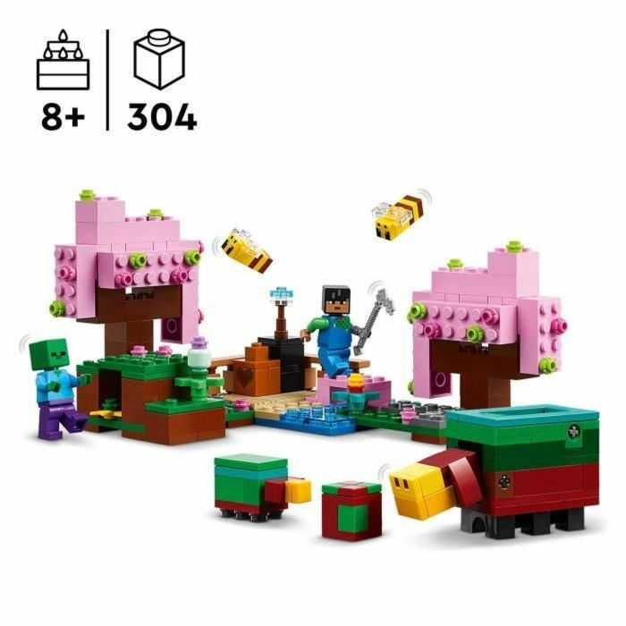 LEGO Minecraft 21260 Jardín de Cerezos en Flor - Minifiguras de Videojuegos 5