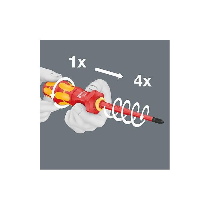 Wera 05006640001 Juego Destornilladores Kraftform Kompakt Turbo i 1 TIE, 16 piezas, con funda de transporte 4