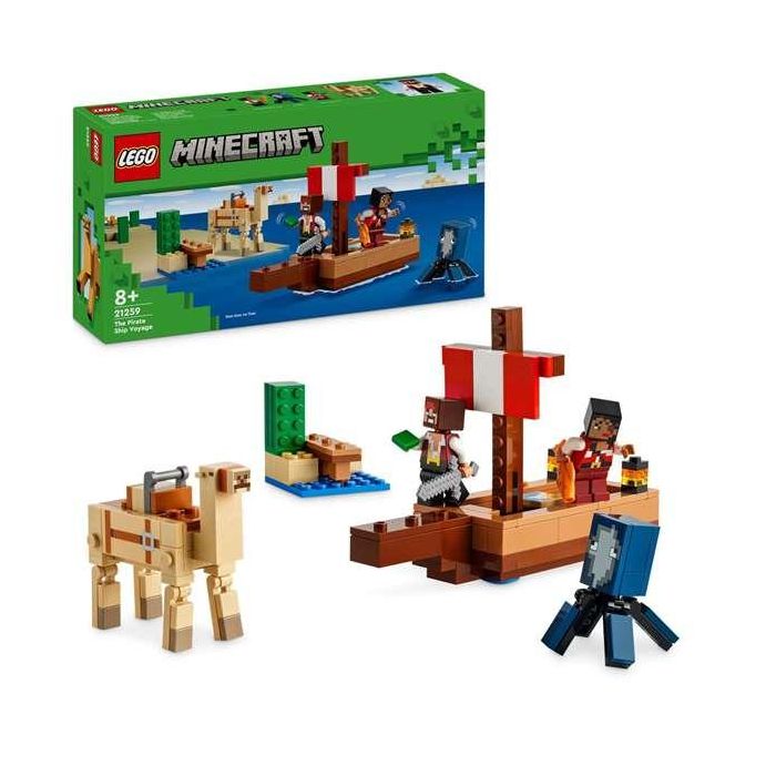 Juego de construccion el viaje en el barco pirata lego minecraft 1 Juego de construccion el viaje en el barco pirata lego minecraft 1