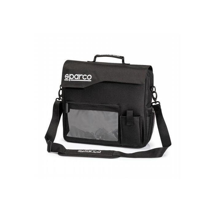 Sparco Bolsa Co-Driver 2019 S0164281NR Bolsa de Poliéster Ultra Resistente para Herramientas de Carrera