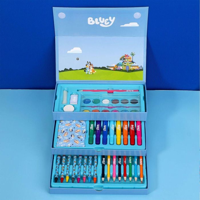 Set de Papelería Bluey Azul 52 Piezas 2
