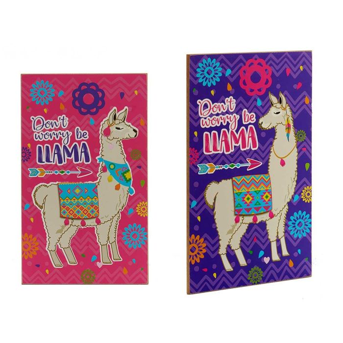 Retablo Madera Llama Surtidos 24X40X0,9 Giftdecor (24 Unidades) Retablo Madera Llama Surtidos 24X40X0,9 Giftdecor (24 Unidades)
