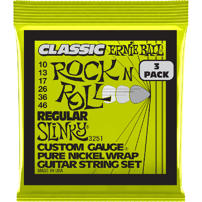 Juego Eléctrica Slinky Classic Rnr Pure 10-46 Tripack (3) 2