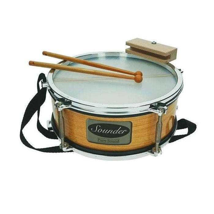 Reig Tambor Palillero Metalizado en Bolsa 25 cm Diámetro Plástico 1