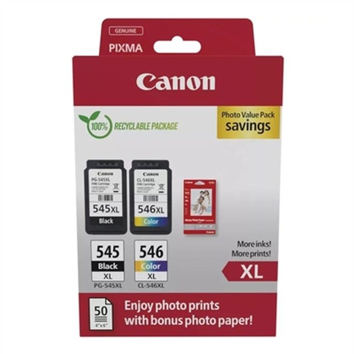 Pack de Tinta y Papel Fotográfico Canon 8286B012