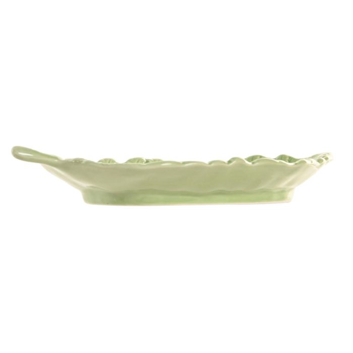 Bandeja Vaciabolsillos Shabby DKD Home Decor Verde 13 x 3.5 x 22 cm (6 Unidades) 2