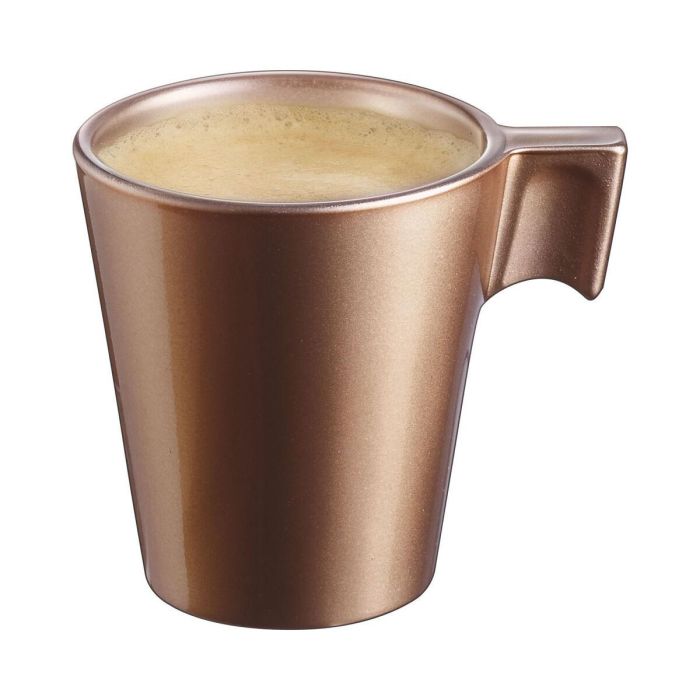 Taza Mug Luminarc Flashy Marrón claro 80 ml Vidrio (24 Unidades) 2