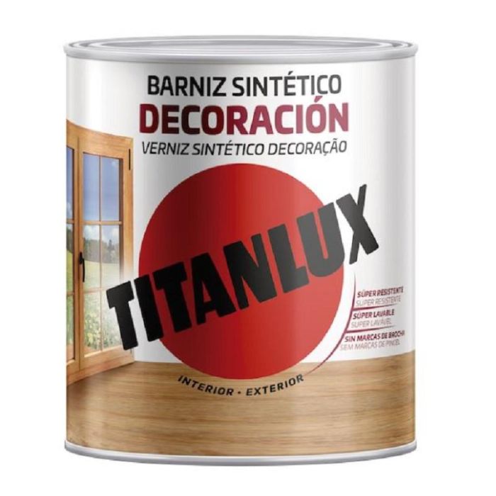 Barniz Tinte Roble Satinado Titanlux 750Ml Interior/Exterior M11 Titan Barniz Tinte Roble Satinado Titanlux 750Ml Interior/Exterior M11 Titan