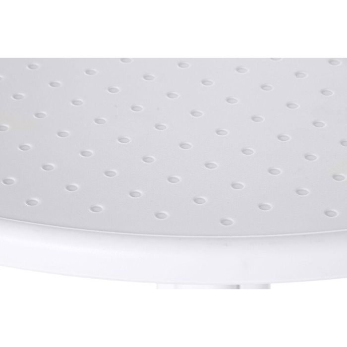 DKD Home Decor Mesa Cuadrada Profesional para Terraza y Jardín 80x80x75 cm Blanca de Metal y PP Desmontable 2 DKD Home Decor Mesa Cuadrada Profesional para Terraza y Jardín 80x80x75 cm Blanca de Metal y PP Desmontable 2