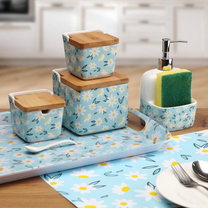Dosificador Daisy Blue Versa 9X17CM (4 Unidades) 1 Dosificador Daisy Blue Versa 9X17CM (4 Unidades) 1