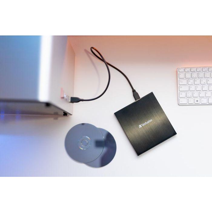 Verbatim EXTERNAL SLIMLINE CD/DVD WRITER USB 3.2 Gen 1/ USB-C 5 Verbatim EXTERNAL SLIMLINE CD/DVD WRITER USB 3.2 Gen 1/ USB-C 5
