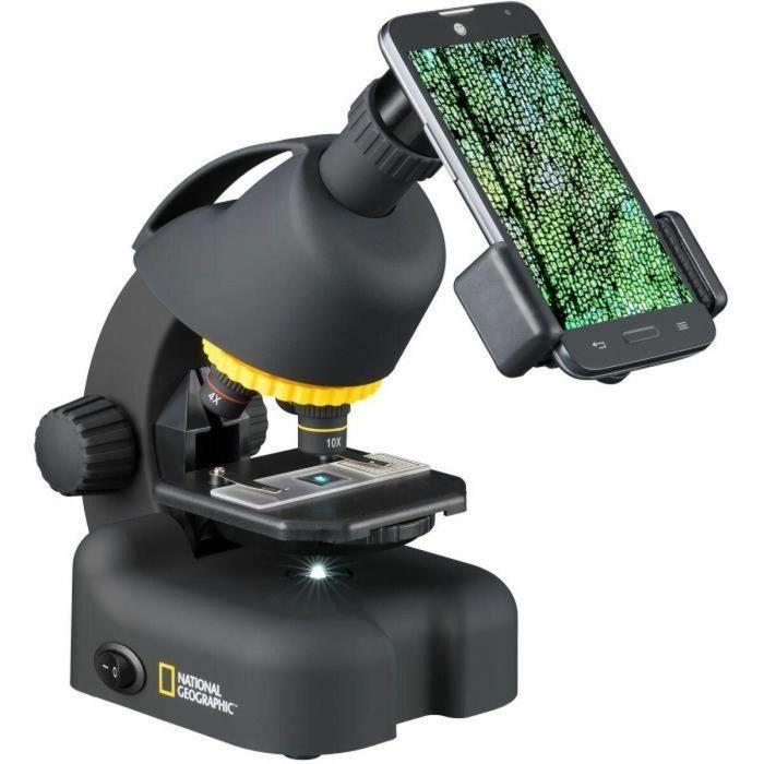 National Geographic Microscopio para Niños 40-640x con Adaptador para Smartphone 1