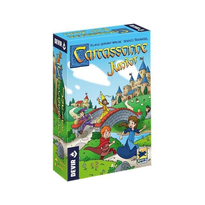 Devir Carcassonne Junior - Juego de Mesa Familiar para Niños +4 Años, para hasta 6 Jugadores, en Español, Catalán y Portugués 1 Devir Carcassonne Junior - Juego de Mesa Familiar para Niños +4 Años, para hasta 6 Jugadores, en Español, Catalán y Portugués 1