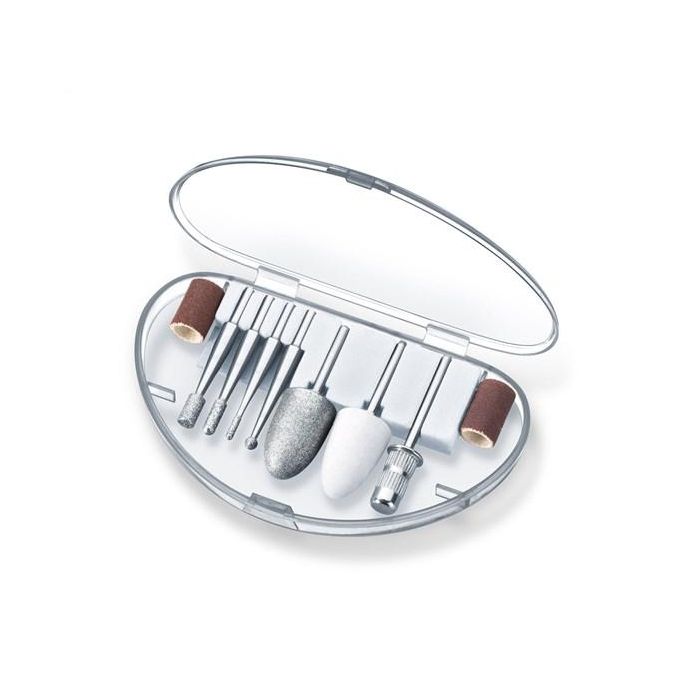 Beurer MP-100 (570.68) Set de Manicura y Pedicura Profesional con 10 Adaptadores de Zafiro y 30 de Papel de Lija 1 Beurer MP-100 (570.68) Set de Manicura y Pedicura Profesional con 10 Adaptadores de Zafiro y 30 de Papel de Lija 1