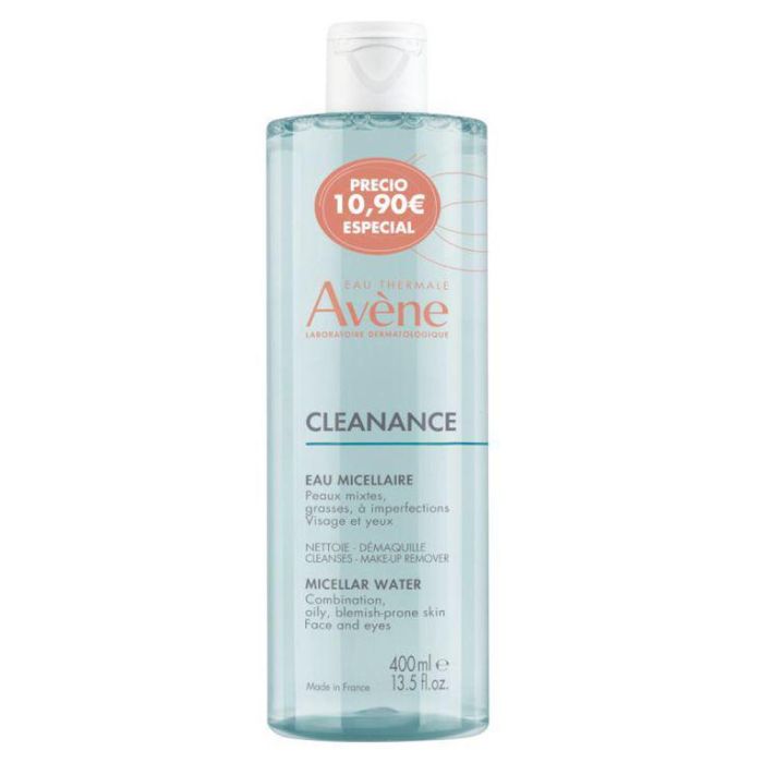 Avene Cleanance Eau Micellaire Limpiadora Facial Desmaquillante Piel Grasa 400ml