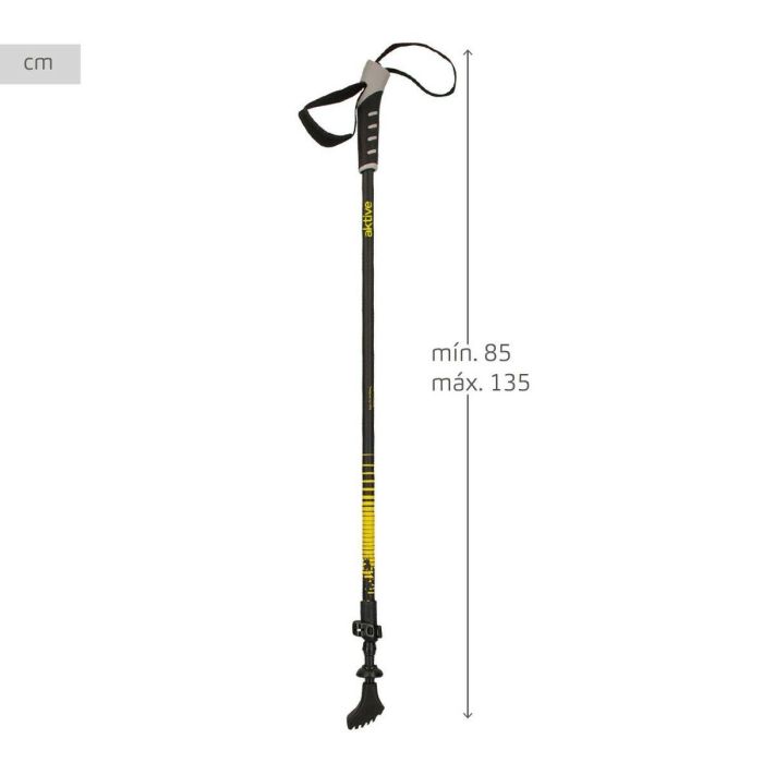 Bastón Trekking Aktive 4,5 x 135 x 3 cm (4 Unidades) 3 Bastón Trekking Aktive 4,5 x 135 x 3 cm (4 Unidades) 3