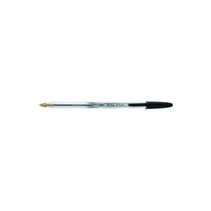 Bolígrafo de Tinta de Aceite Bic Cristal Stylus 9021211/ para Pantallas Táctiles/ Negro 2