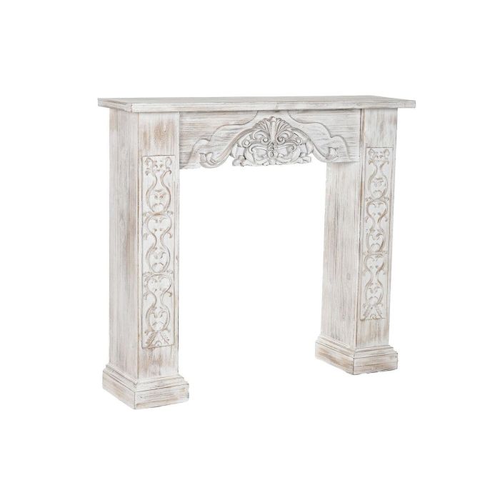 Frontal Chimenea DKD Home Decor Blanco 26 x 101 x 113 cm Frontal Chimenea DKD Home Decor Blanco 26 x 101 x 113 cm