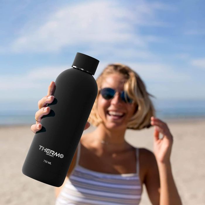 Botella Termo Soft Touch 750 ml Blac Thermosport (6 Unidades) 6 Botella Termo Soft Touch 750 ml Blac Thermosport (6 Unidades) 6