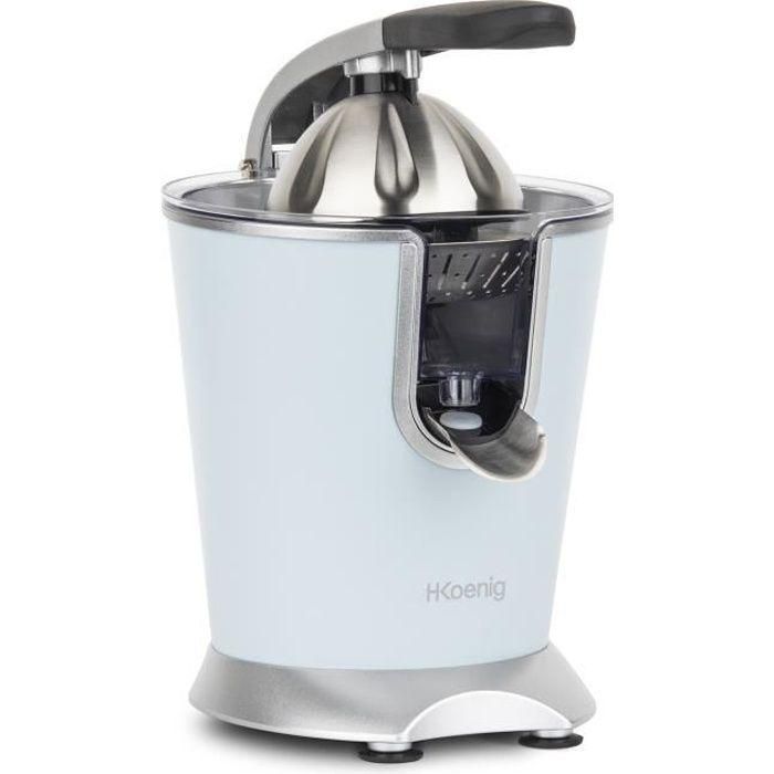 H.Koenig AGR86 Exprimidor de Cítricos Eléctrico Profesional con Brazo Articulado y Cuerpo de Acero Inoxidable, Caño Antigoteo