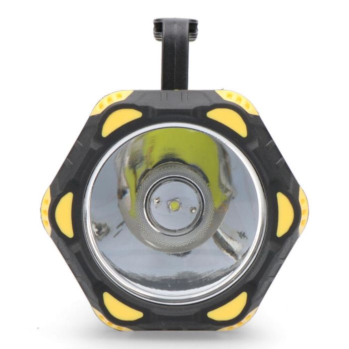 Edm Linterna de mano led recargable 3 puntos de luz, 17h autonomía, cuerpo de goma, asa rotativa 180°, incluye función power bank 5 Edm Linterna de mano led recargable 3 puntos de luz, 17h autonomía, cuerpo de goma, asa rotativa 180°, incluye función power bank 5