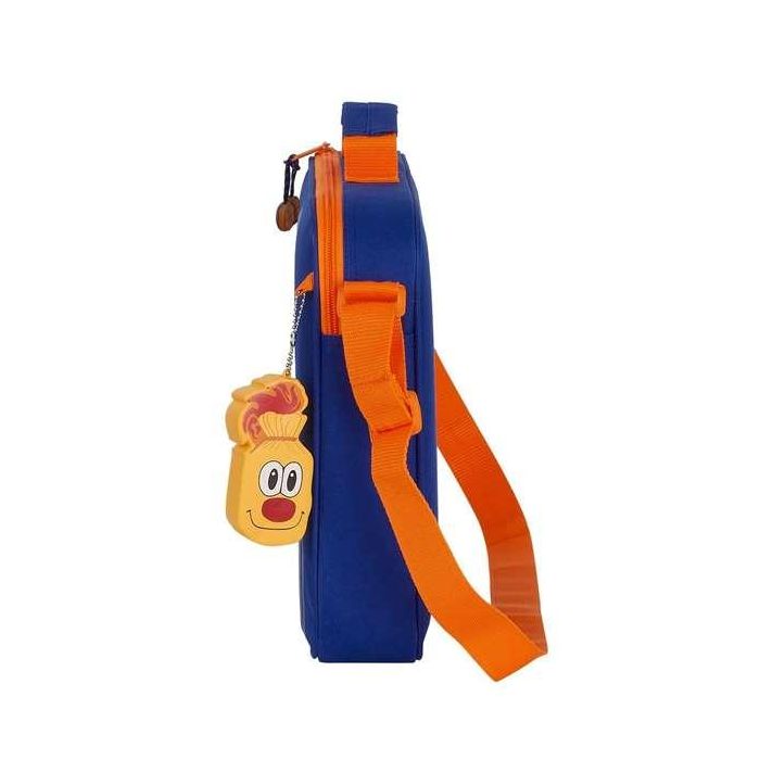 Cartera Escolar Valencia Basket Azul Naranja (38 x 28 x 6 cm) 4