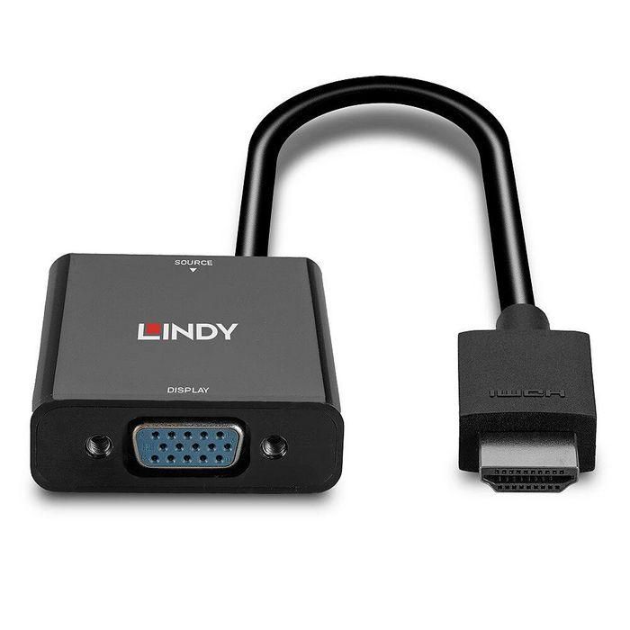 Adaptador HDMI a VGA LINDY 38291 Negro 3 Adaptador HDMI a VGA LINDY 38291 Negro 3