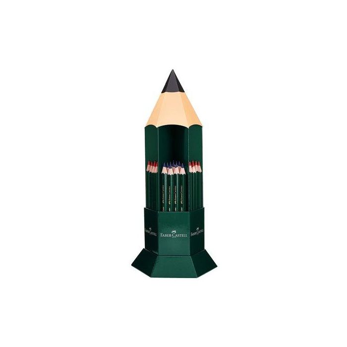 Lapiz Ofic. Faber-Castell Grueso 873 Bicolor Expositor De 60